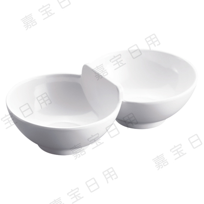 D077 ?8″雙色雙胞胎碗