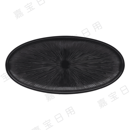 B437 ?12.5″橢圓太陽條紋碟（光面、底部磨砂）